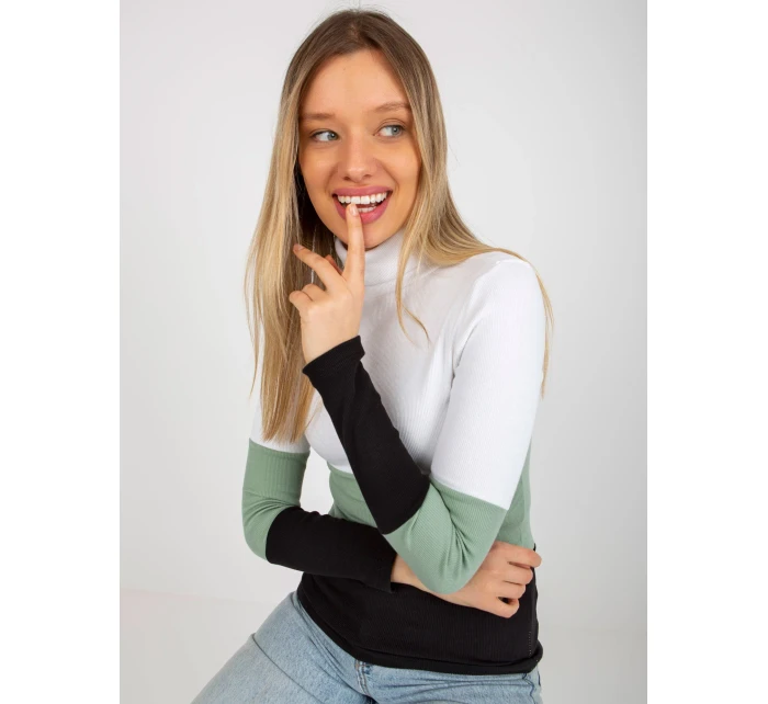 Dámská halenka RV BZ 8465 model 18310040 světle zelená - FPrice Dámská halenka RV BZ 8465 model 18310040 světle zelená - FPrice