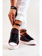 Leather Sneakers BIG STAR JJ274129 Black Leather Sneakers BIG STAR JJ274129 Black