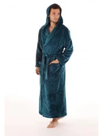 Unisex župan s kapucí Siena 3156 Petrolejová - Vestis