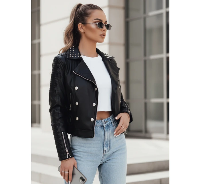 Dámská kožená bunda ramones TRUCCO black FashionStreet TY4178