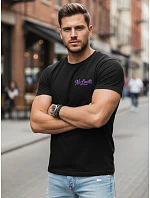 Pánské bavlněné tričko s potiskem No Limits casual black FashionStreet NX0134R Pánské bavlněné tričko s potiskem No Limits casual black FashionStreet NX0134R