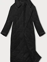 Dámský kabát oversize černý (5M3177-392)