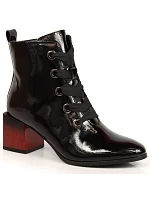 Zateplené boty s ozdobným podpatkem W model 22112866 - Potocki