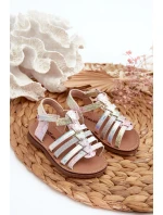 Dětské Gladiátorské Sandálky S Páskem V Multibarevném Designu Radovia Dětské Gladiátorské Sandálky S Páskem V Multibarevném Designu Radovia