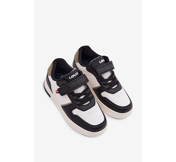 Dětské tenisky na suchý zip LEVI'S KICK SE VIRV0152S Bílomodré Dětské tenisky na suchý zip LEVI'S KICK SE VIRV0152S Bílomodré