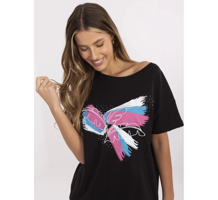 T shirt CLM TS model 21121864 czarny - FPrice T shirt CLM TS model 21121864 czarny - FPrice