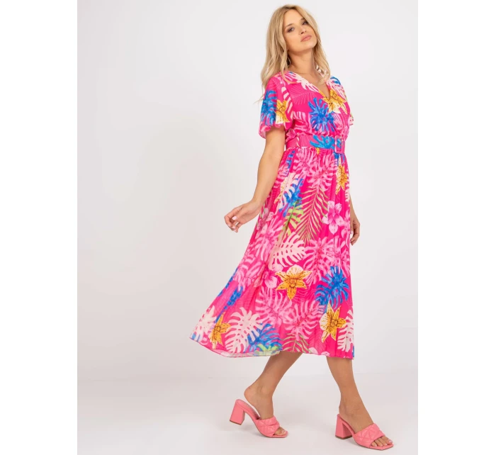 Šaty DHJ SK 11331 4.99 tmavě růžová