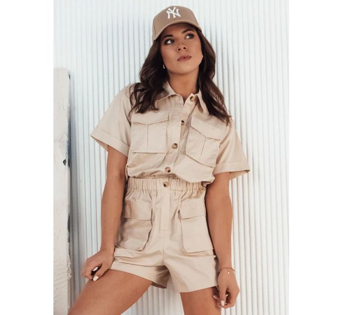 Béžový overal Dstreet model 21973924 - FashionStreet Béžový overal Dstreet model 21973924 - FashionStreet