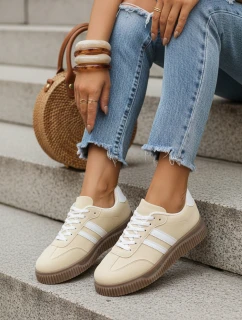 Dámské tenisky na silné podrážce žluté FashionStreet ZY1400