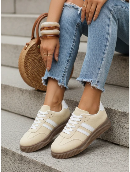 Dámské tenisky na silné podrážce žluté FashionStreet ZY1400 Dámské tenisky na silné podrážce žluté FashionStreet ZY1400