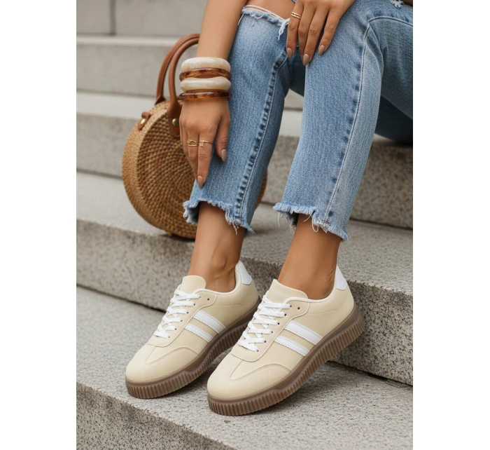 Dámské tenisky na silné podrážce žluté FashionStreet ZY1400 Dámské tenisky na silné podrážce žluté FashionStreet ZY1400