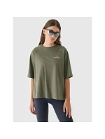 Dámské tričko oversize s potiskem model 21898134 - 4F