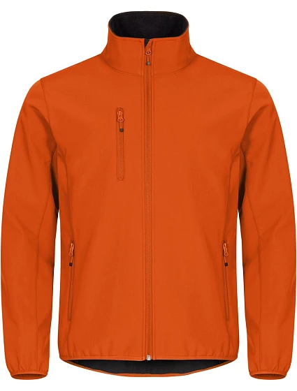 Clique Classic Softshell Jkt M Pánská 3-vrstvá softshellová bunda 67.0910 blood orange