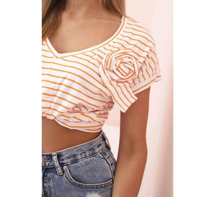 Top dámský bavlněný na ramínkách s výstřihem do V bílá Top dámský bavlněný na ramínkách s výstřihem do V bílá