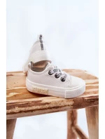 Dětské kožené tenisky BIG STAR model 21594822 Bílé - Big Star Shoes Dětské kožené tenisky BIG STAR model 21594822 Bílé - Big Star Shoes