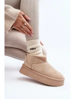 Dámské Sněhule Na Podrážce Beige model 21645981 - Boto Dámské Sněhule Na Podrážce Beige model 21645981 - Boto