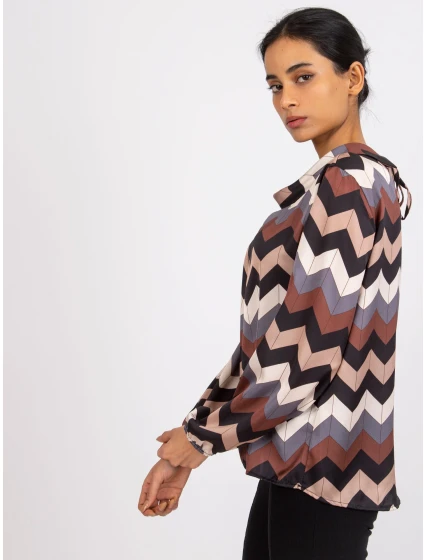 Halenka DHJ BZ 12311.49P černá a béžová Halenka DHJ BZ 12311.49P černá a béžová