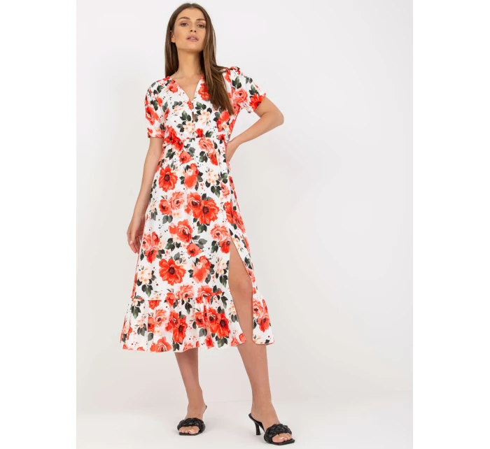 Šaty DHJ SK 7006 5.77 bílá a červená