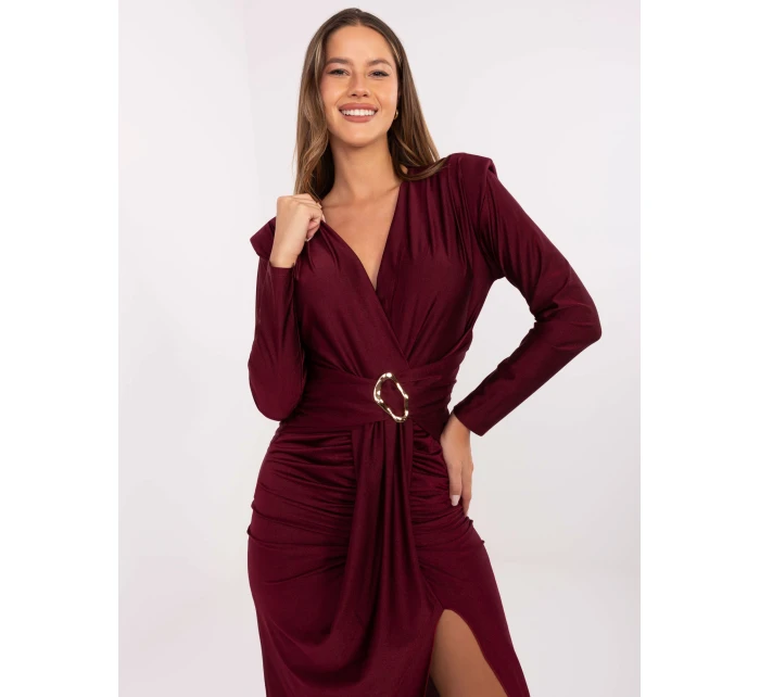 Sukienka IT SK model 21319835 bordowy - FPrice