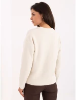 Sweter PM SW model 21300777 jasny beżowy - FPrice Sweter PM SW model 21300777 jasny beżowy - FPrice