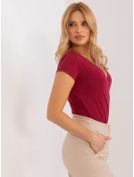 T shirt RV TS model 19394517 bordowy - FPrice