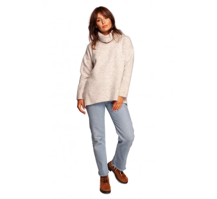 Mikina s rolákem a pulovrem BK086  - BeWear