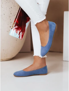 Dámské semišové baleríny MINIMALL modré FashionStreet ZY0671