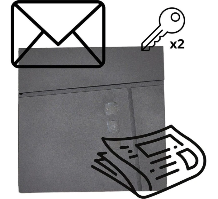 POŠTOVNÍ SCHRÁNKA 37X37X10,5CM 1067544 SASKA GARDEN