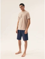 Pánské pyžamo  Béžová / tmavě modrá  model 21865046 - Henderson