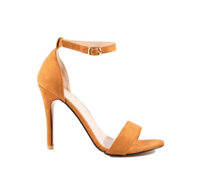 Módní dámské Brązowy sandály na jehlovém podpatku Módní dámské Brązowy sandály na jehlovém podpatku