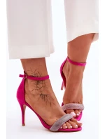 Sandály na podpatku model 181049 Step in style Sandály na podpatku model 181049 Step in style