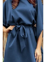 SOFIA - Světle modré dámské motýlkové šaty 287-7 SOFIA - Světle modré dámské motýlkové šaty 287-7