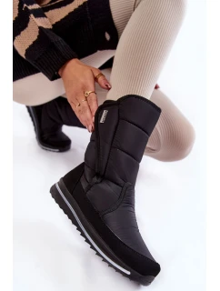 Dámské sněhule na suchý zip Progress model 21602437 Černé - Boto