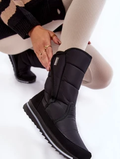 Dámské sněhule na suchý zip Progress model 21602437 Černé - Boto