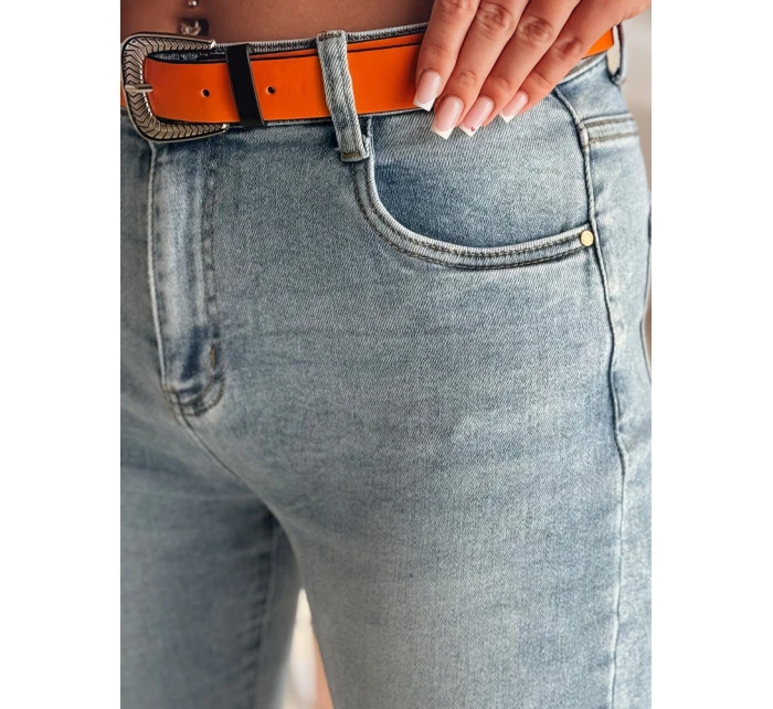 Dámské džínové kalhoty slim fit blue model 21985403 - Dstreet