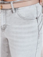 Dámské džínové úzké kalhoty šedé model 21992803 - Dstreet