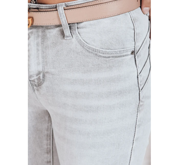 Dámské džínové úzké kalhoty šedé model 21992803 - Dstreet