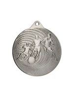 KOVOVÁ FOTBALOVÁ MEDAILE FI 70 MMC3070 - STŘÍBRNÁ