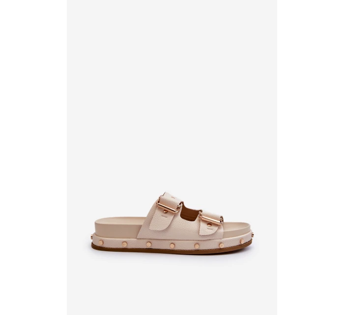 Dámské žabky na platformě Big Star NN274083 béžové Dámské žabky na platformě Big Star NN274083 béžové