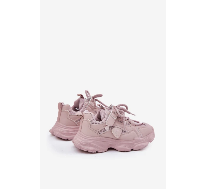 Dětské tenisky na platformě růžové Hanomess