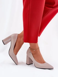 Elegantní Lodičky Na Podpatku Vinceza 62220 Šedé