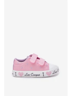 Dívčí Tenisky Na Suchý Zip Lee Cooper LCW-25-02-3265K Růžové