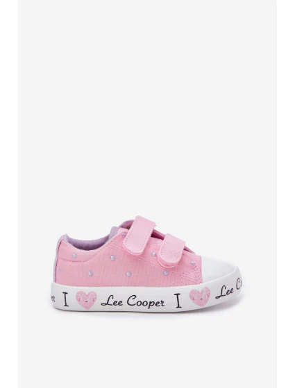 Dívčí Tenisky Na Suchý Zip Lee Cooper LCW-25-02-3265K Růžové