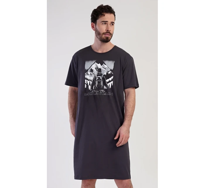 Pánská noční košile s krátkým rukávem Mountain
