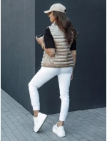 Dámská prošívaná vesta se stojáčkem STYLISHZ camel FashionStreet TY4439
