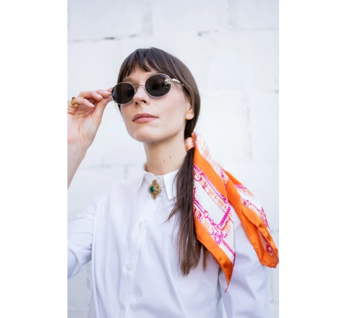 Saténová kostkovaná šála model 21066673 - Art of polo