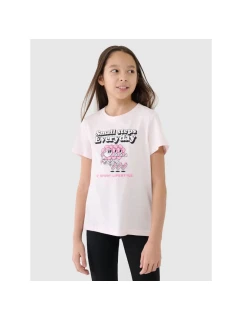 Dívčí tričko s potiskem 4F 4FJRSS25TTSHF2585-12S