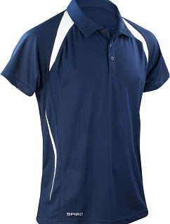 Spiro S 177M Pánské týmové piqué polo 29.177M navy/white