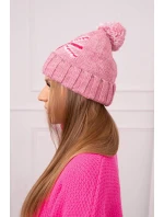 Dámská čepice s bambulí Elizabeth K386 tmavě růžová Dámská čepice s bambulí Elizabeth K386 tmavě růžová