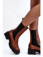 Dámské boty s kotníkem Laura Messi 2693/229 Hnědé